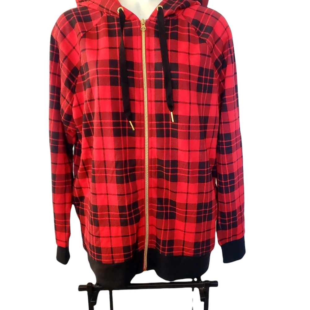 Women's Victoria's Secret Sport Full Zip Hoodie Soft Fleece Color Red Size S NWT